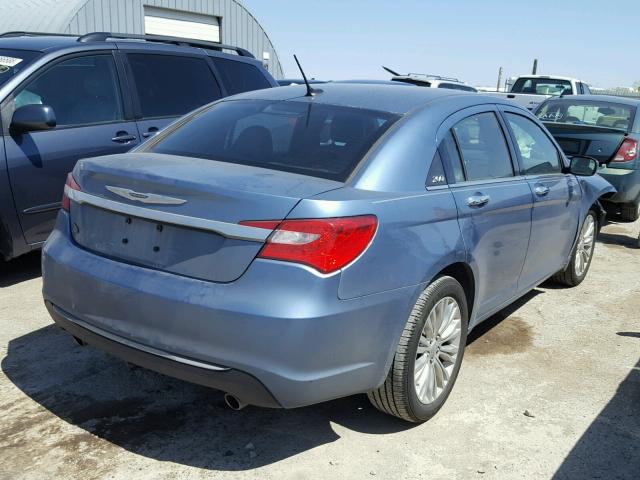 1C3BC2FGXBN607386 - 2011 CHRYSLER 200 LIMITE BLUE photo 4