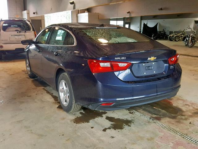 1G1ZB5ST1JF117499 - 2018 CHEVROLET MALIBU LS BLUE photo 3