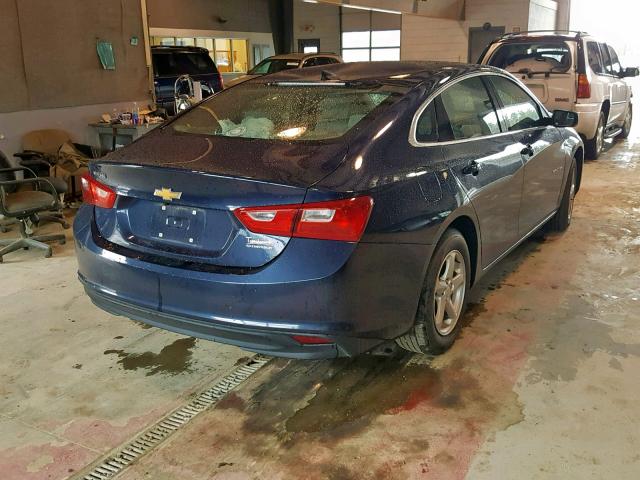 1G1ZB5ST1JF117499 - 2018 CHEVROLET MALIBU LS BLUE photo 4