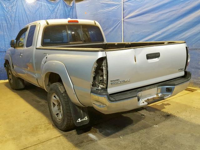 5TEUX42N79Z634223 - 2009 TOYOTA TACOMA ACC SILVER photo 3
