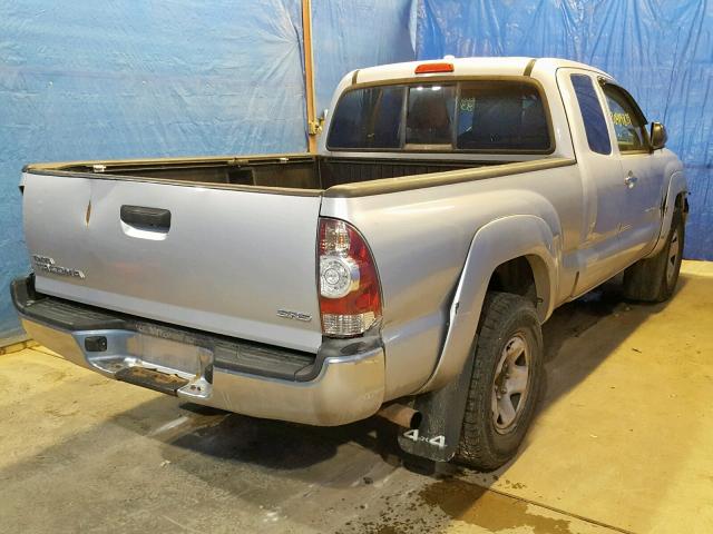 5TEUX42N79Z634223 - 2009 TOYOTA TACOMA ACC SILVER photo 4