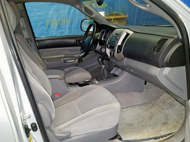 5TEUX42N79Z634223 - 2009 TOYOTA TACOMA ACC SILVER photo 5