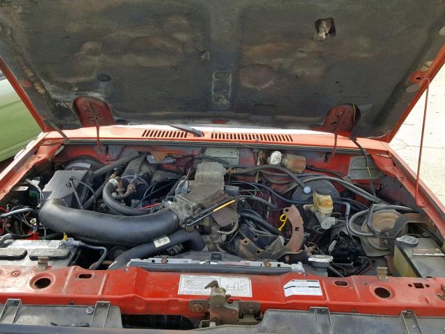 1FTCR10TXHUB99565 - 1987 FORD RANGER RED photo 7