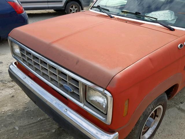1FTCR10TXHUB99565 - 1987 FORD RANGER RED photo 9
