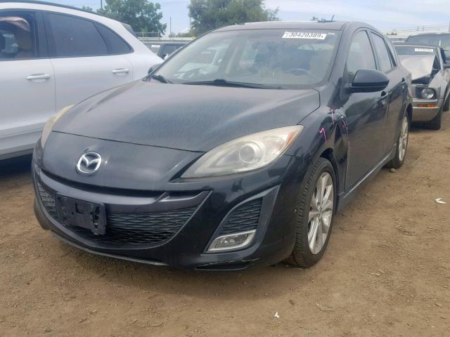 JM1BL1H58A1333435 - 2010 MAZDA 3 S BLACK photo 2