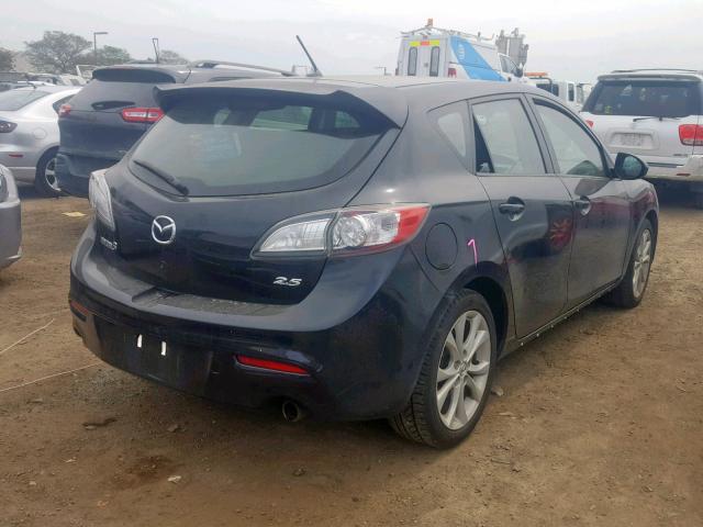 JM1BL1H58A1333435 - 2010 MAZDA 3 S BLACK photo 4