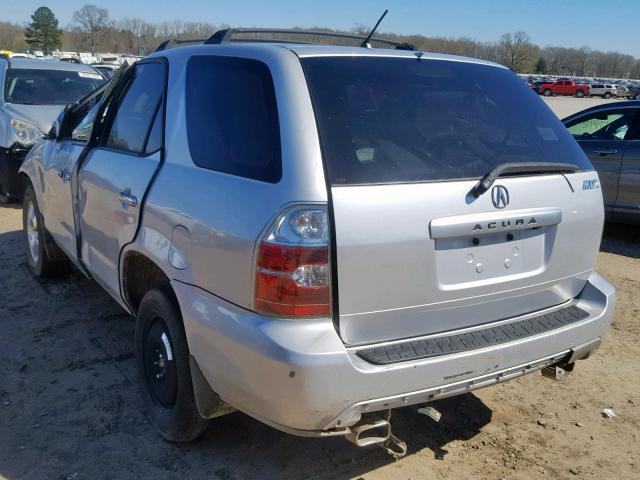 2HNYD18784H529075 - 2004 ACURA MDX TOURIN SILVER photo 3