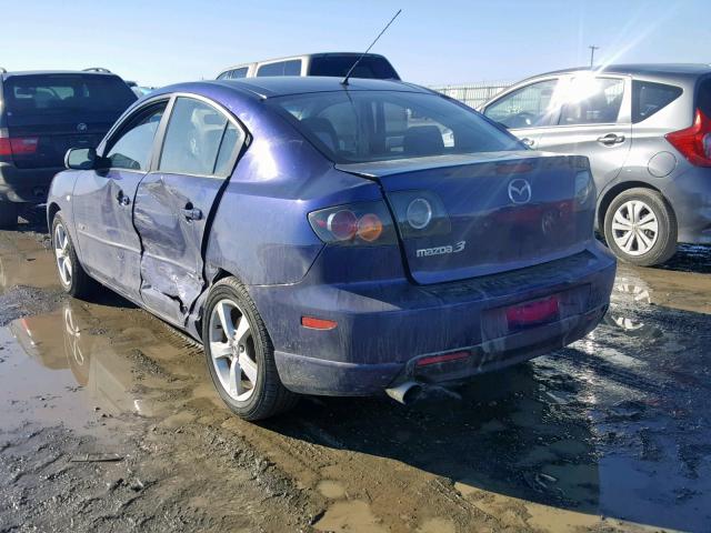 JM1BK123261400564 - 2006 MAZDA 3 S BLUE photo 3