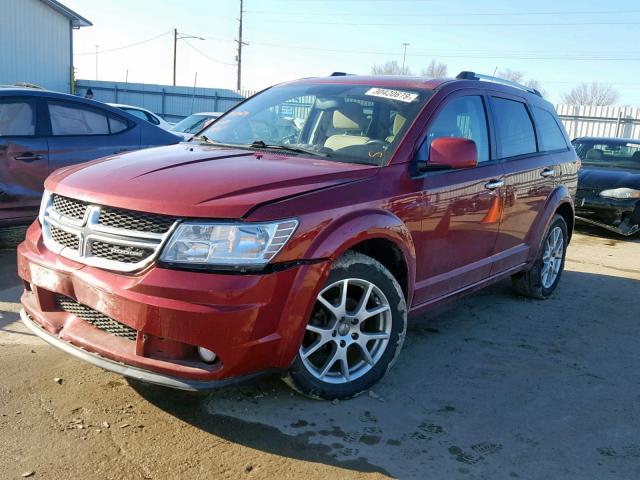 3D4PH3FG4BT523382 - 2011 DODGE JOURNEY CR RED photo 2