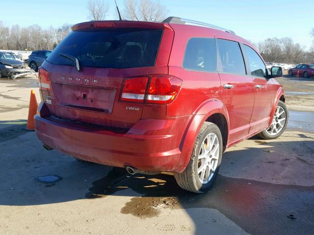 3D4PH3FG4BT523382 - 2011 DODGE JOURNEY CR RED photo 4