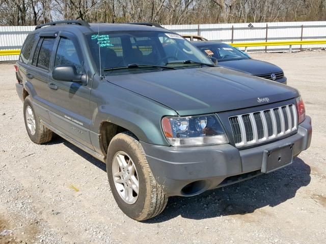 1J4GX48S84C132672 - 2004 JEEP GRAND CHER GREEN photo 1