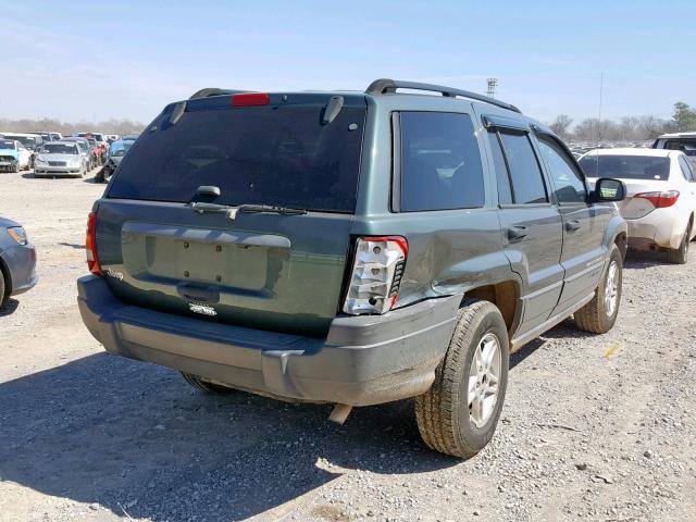 1J4GX48S84C132672 - 2004 JEEP GRAND CHER GREEN photo 4