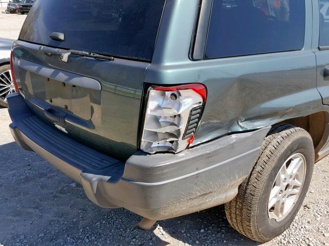 1J4GX48S84C132672 - 2004 JEEP GRAND CHER GREEN photo 9