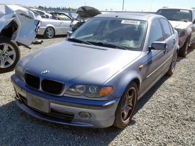 WBAEV53404KM37359 - 2004 BMW 330 I TURQUOISE photo 2