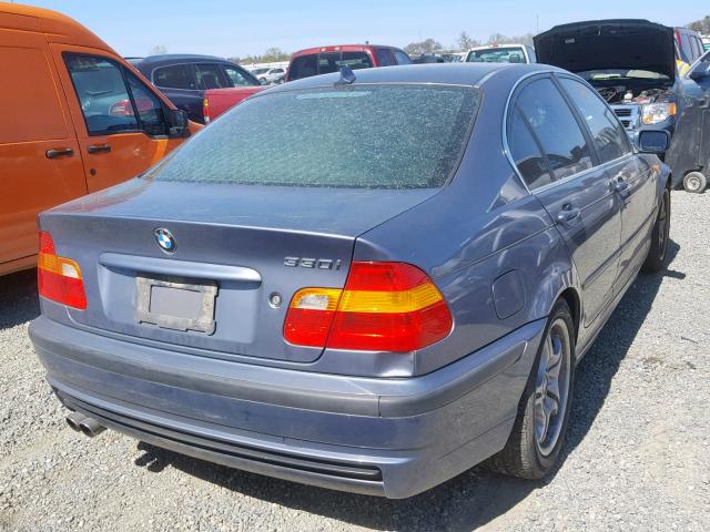 WBAEV53404KM37359 - 2004 BMW 330 I TURQUOISE photo 4