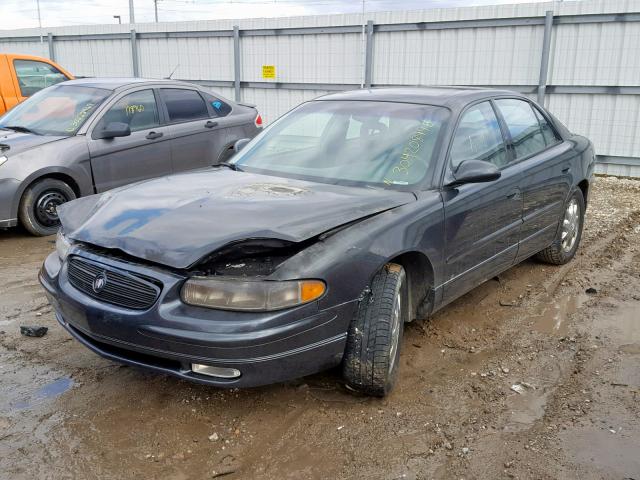 2G4WB55K521148286 - 2002 BUICK REGAL LS CHARCOAL photo 2