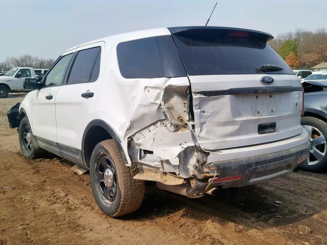 1FM5K8AR2FGC16486 - 2015 FORD EXPLORER P WHITE photo 3