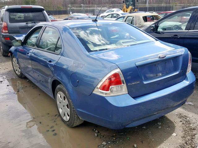 3FAHP06Z19R141022 - 2009 FORD FUSION S BLUE photo 3