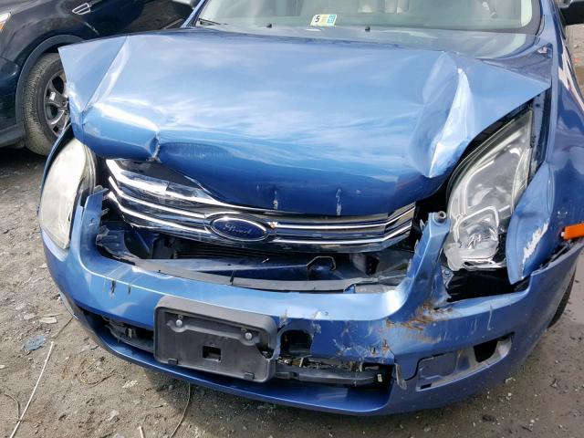 3FAHP06Z19R141022 - 2009 FORD FUSION S BLUE photo 9