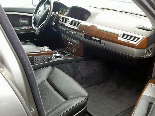 WBAHL835X8DT13574 - 2008 BMW 750 I GRAY photo 5