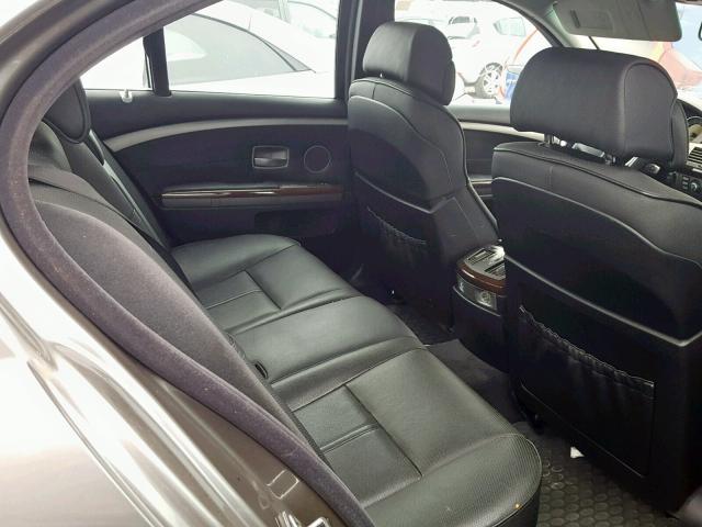 WBAHL835X8DT13574 - 2008 BMW 750 I GRAY photo 6