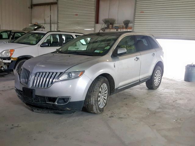 2LMDJ8JK9EBL14457 - 2014 LINCOLN MKX GRAY photo 2