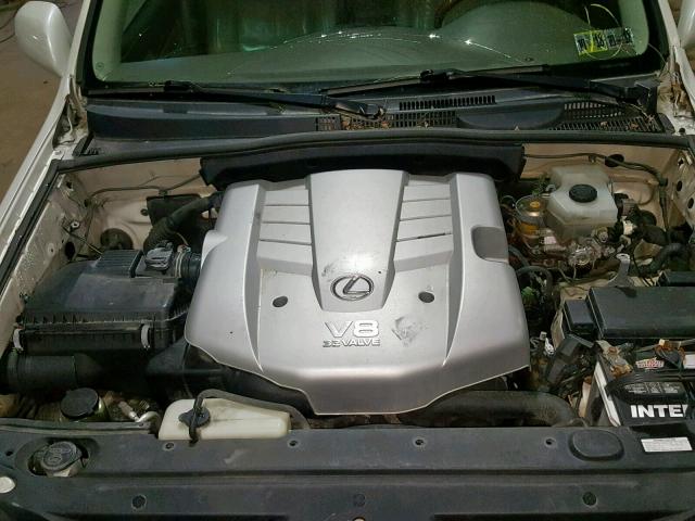 JTJBT20X630021722 - 2003 LEXUS GX 470 WHITE photo 7