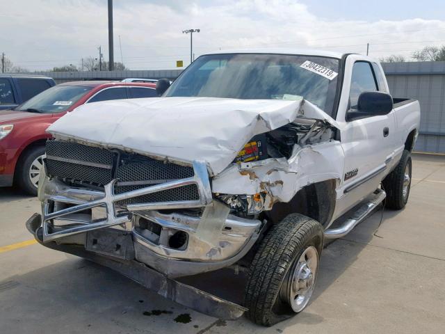 1B7KF23691J607092 - 2001 DODGE RAM 2500 WHITE photo 2