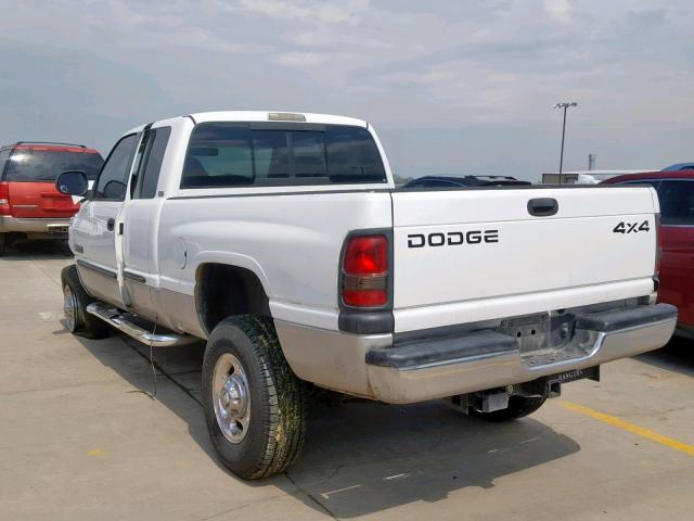 1B7KF23691J607092 - 2001 DODGE RAM 2500 WHITE photo 3