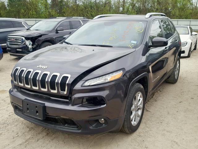 1C4PJLCB6HW641110 - 2017 JEEP CHEROKEE L GRAY photo 2