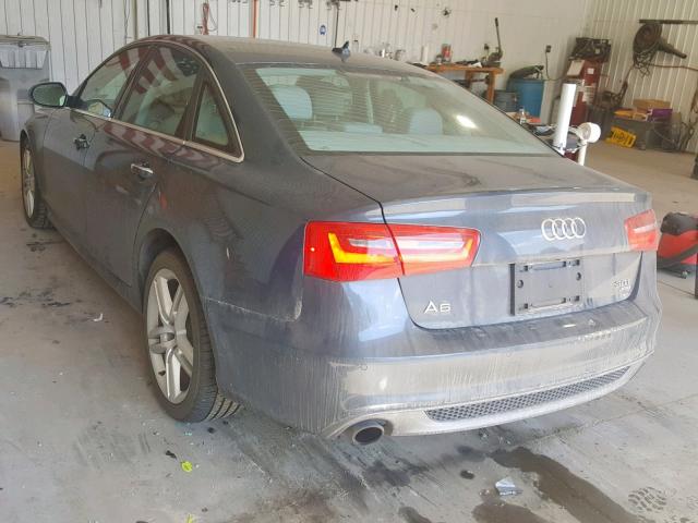 WAUFGAFC4FN011766 - 2015 AUDI A6 PREMIUM GRAY photo 3