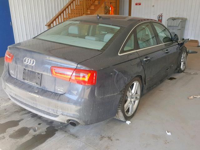 WAUFGAFC4FN011766 - 2015 AUDI A6 PREMIUM GRAY photo 4