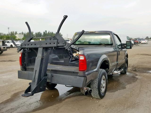 1FTWF30R98EA53710 - 2008 FORD F350 SRW S GRAY photo 4