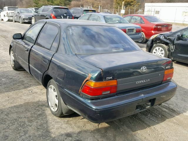 2T1BB02E4TC177981 - 1996 TOYOTA COROLLA DX GREEN photo 3