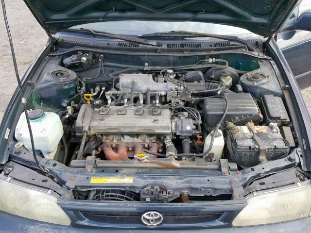 2T1BB02E4TC177981 - 1996 TOYOTA COROLLA DX GREEN photo 7