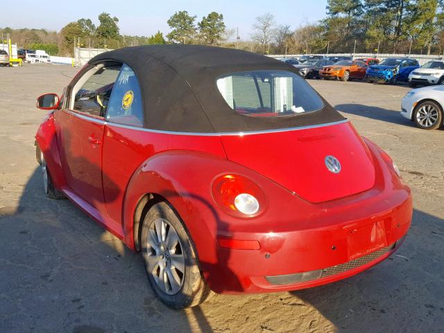 3VWRF31Y49M402459 - 2009 VOLKSWAGEN NEW BEETLE Rot Foto 3