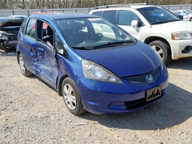 JHMGE8H24AS003542 - 2010 HONDA FIT BLUE photo 1