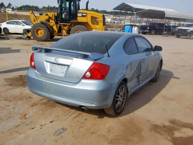JTKDE177660119717 - 2006 TOYOTA SCION TC BLUE photo 4