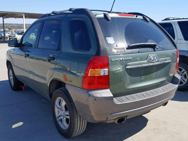 KNDJF723977367094 - 2007 KIA SPORTAGE E GREEN photo 3