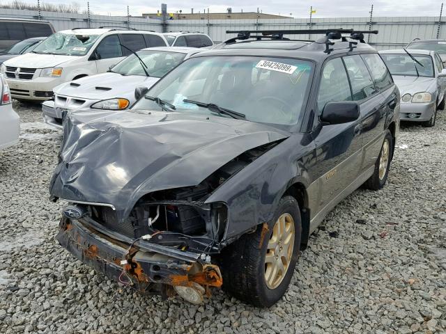 4S3BH686936609764 - 2003 SUBARU LEGACY OUT BLACK photo 2