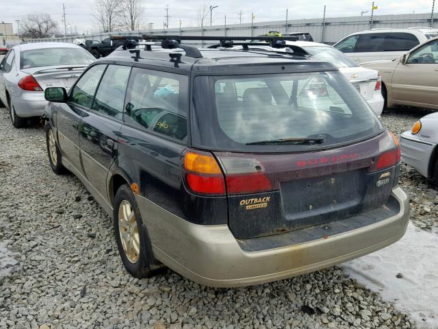 4S3BH686936609764 - 2003 SUBARU LEGACY OUT BLACK photo 3