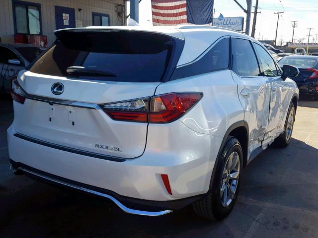 JTJGZKCAXJ2001860 - 2018 LEXUS RX 350 L WHITE photo 4