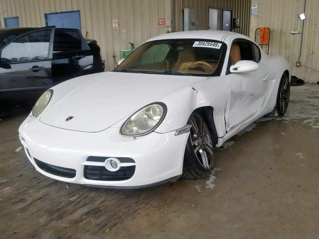 WP0AA29847U762739 - 2007 PORSCHE CAYMAN S WHITE photo 2