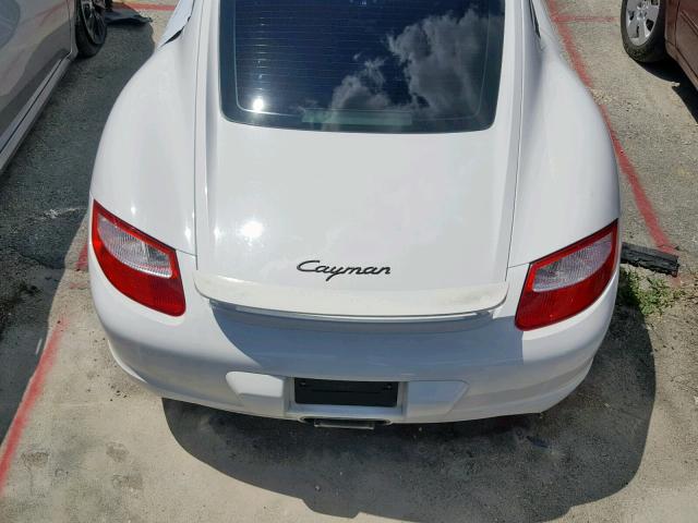 WP0AA29847U762739 - 2007 PORSCHE CAYMAN S WHITE photo 7