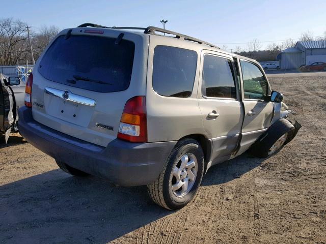 4F2YZ92B54KM20424 - 2004 MAZDA TRIBUTE DX TAN photo 4