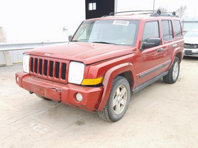1J8HG48N66C104868 - 2006 JEEP COMMANDER MAROON photo 2