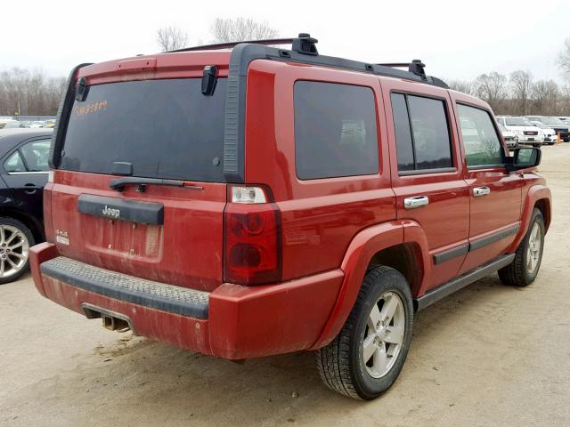 1J8HG48N66C104868 - 2006 JEEP COMMANDER MAROON photo 4