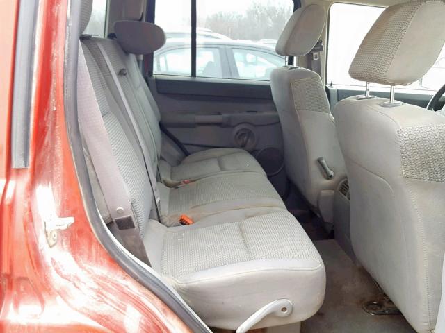 1J8HG48N66C104868 - 2006 JEEP COMMANDER MAROON photo 6