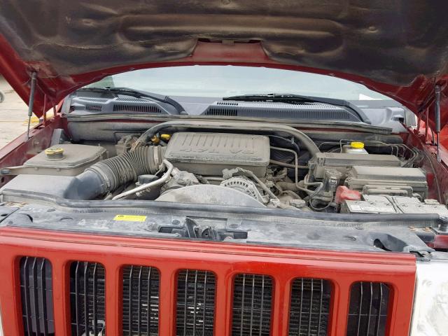 1J8HG48N66C104868 - 2006 JEEP COMMANDER MAROON photo 7