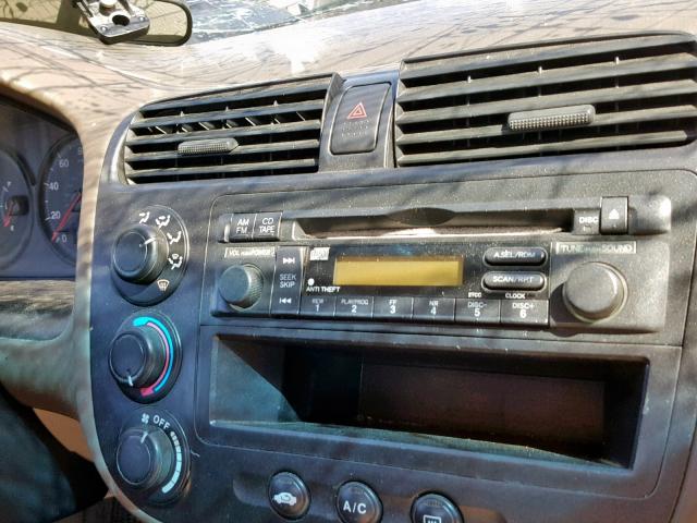 1HGEM22124L048522 - 2004 HONDA CIVIC DX V BLUE photo 9